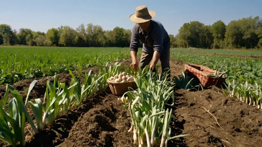 how to harvest garlic