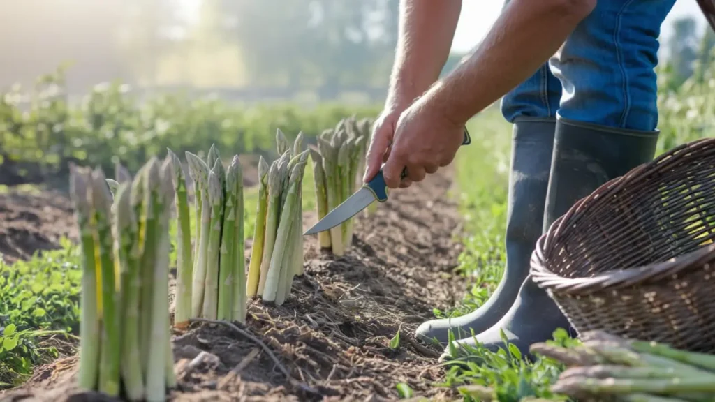 how to harvest asparagus