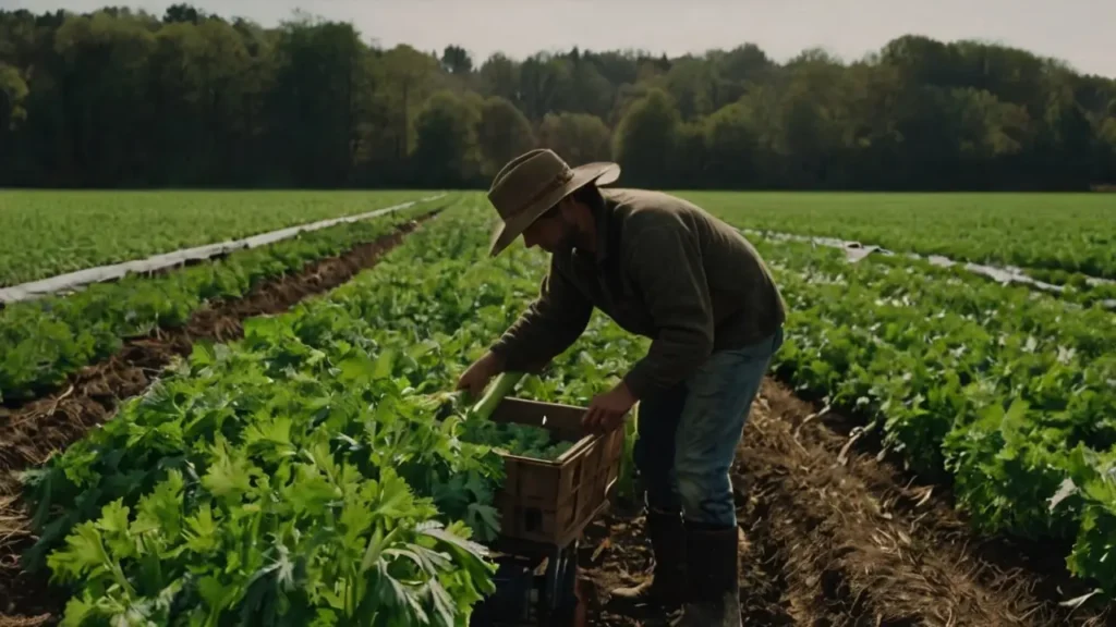 how to harvest celery