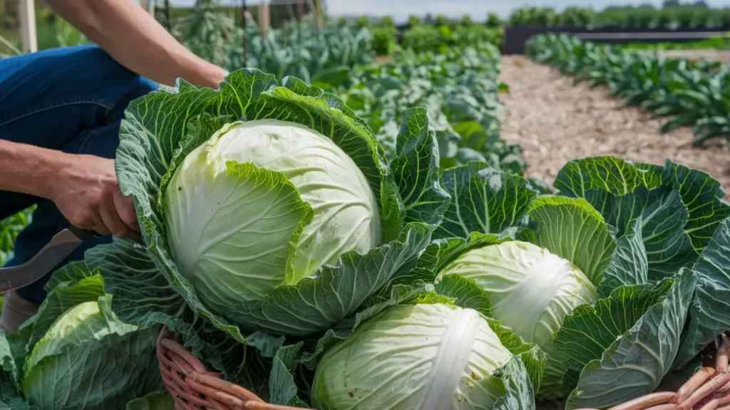 how to harvest cabbage