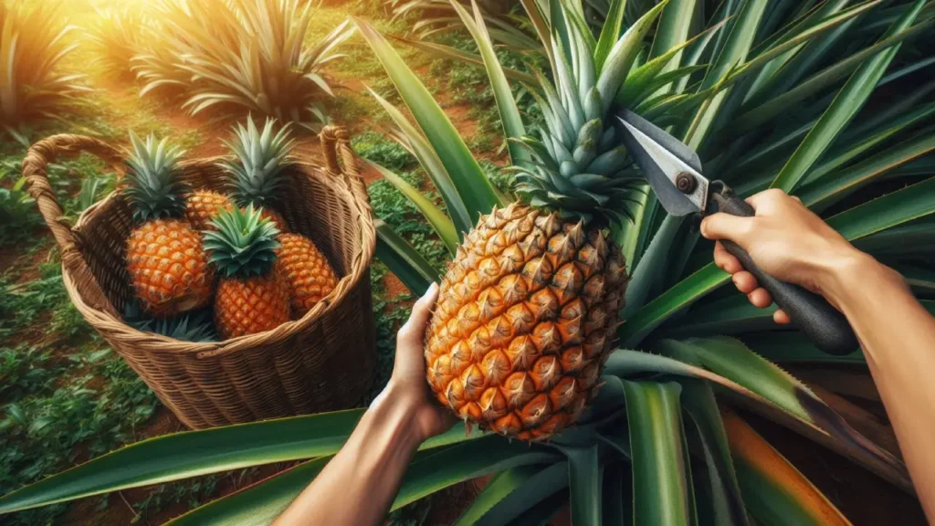 how to harvest pineapple