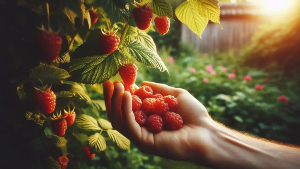 how to harvest raspberries